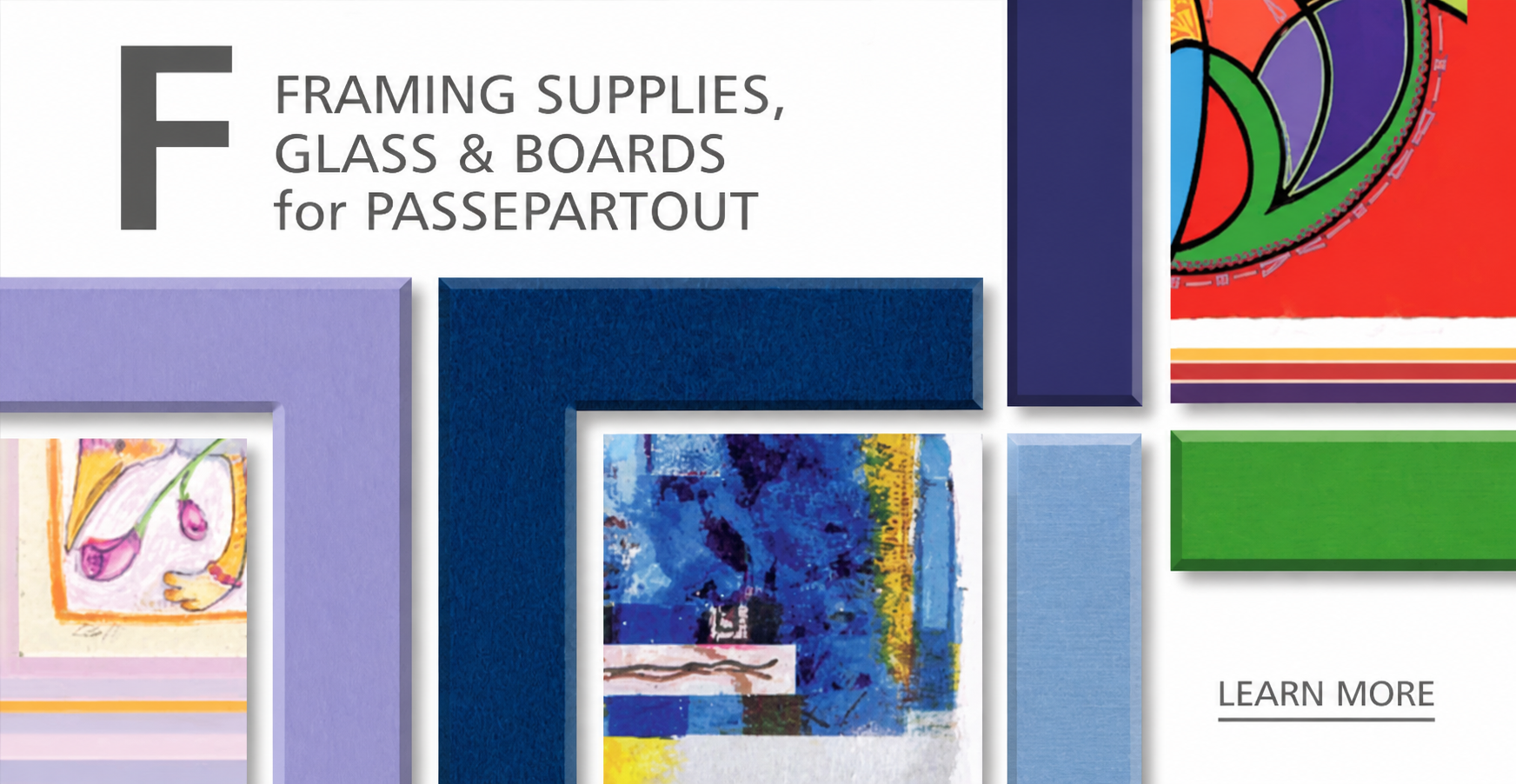 Framing supplies and mat boards